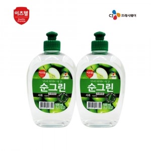 CJ프레시웨이-순그린사과500ml*2개입