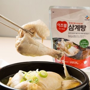 국내산 닭 한마리로 만든 이츠웰 삼계탕 800g 3팩