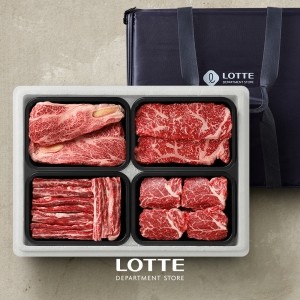 [선물세트] 백화점포장 1++ 한우 정성 프리미엄 구이세트 1호 1.2kg (등심+채끝+특수+안심)