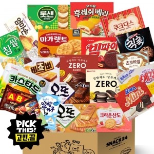 스낵24 사무실 21종 2주살기 대용량 박스과자세트