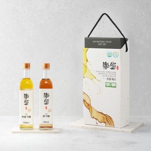 [이웅] 선물세트 1호 (참기름 500ml + 생들기름 500ml)