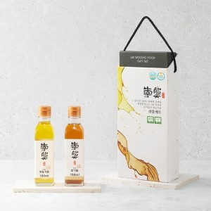 [이웅] 선물세트 5호 (참기름 180ml + 생들기름 180ml)