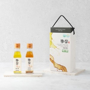 [이웅] 선물세트 6호 (참기름 120ml + 생들기름 120ml)