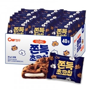 ★타임특가★오즈랜드 쫀득초코칩 쿠키 (20g * 40개)
