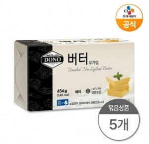 [직영특가][5개 세트] 도노 무염버터 454g/EA