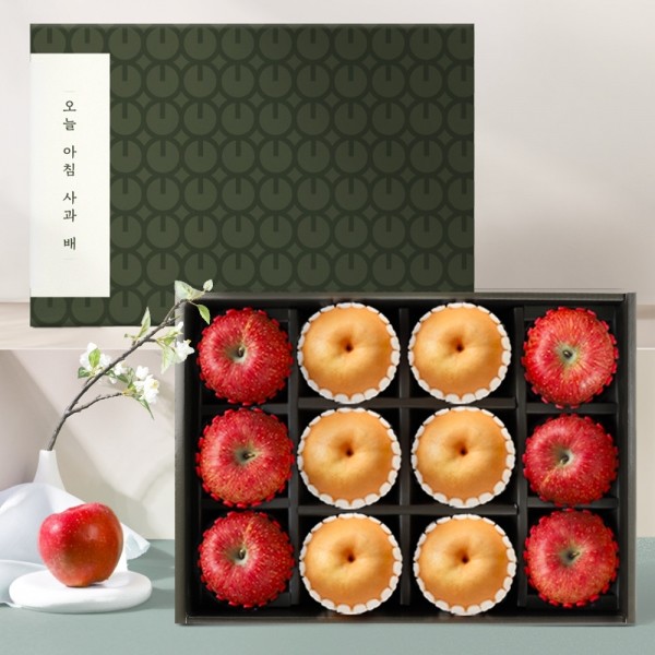 ★타임특가★[선물세트] 사과배 혼합 1호 6kg(사과 6과/배 6과)