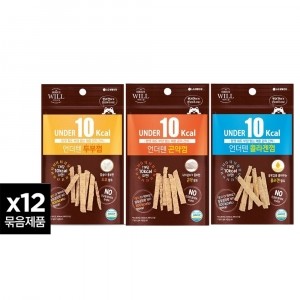 시리우스 윌 언더텐 강아지 간식(곤약껌/두부껌/콜라겐껌) 20gx12개 3종 택1