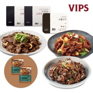 [벚꽃기획전] 계절밥상 간장+고추장불고기+소불고기+바비큐포크라이스  2봉