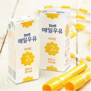 매일우유 저지방 2% 200ml 2박스(48개)