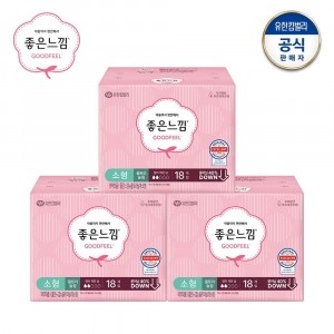 좋은느낌 오리지널 울트라슬림 소형 18매 x 3팩