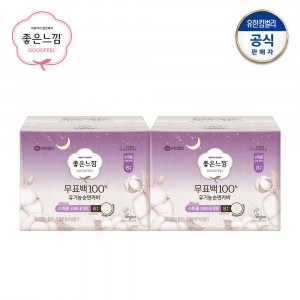 좋은느낌 무표백 유기농순면 수퍼롱 8매 x 2팩