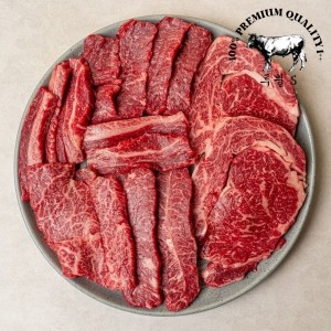 [투뿔S] 투뿔한우 1++ 등심300g+특수부위300g (업진안살, 앞치마살, 삼각살)