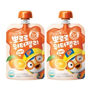 팔도 뽀로로 워-터-젤-리 오렌지 120ml X40개