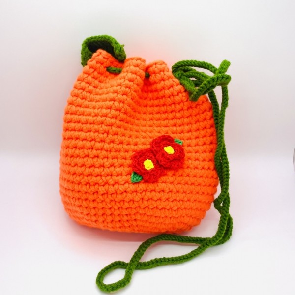 CJ프레시마켓,제주 감성 감귤 동백 뜨게가방 2종 니트가방 손뜨게 여행 선물 기념품