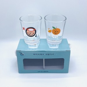 제주 해녀 감귤 소주잔 2p 선물세트 여행 선물 기념품 감성소품 제주소주 한라산소주