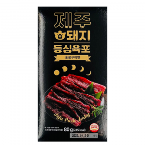 제주 돼지 등심 육포 숯불구이맛 80g 주전부리 건어물 안주 혼술 간식