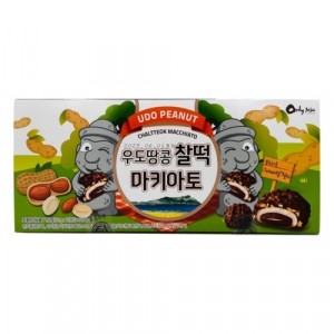 우도 땅콩 찰떡 마키아토 192g 12봉입 찰떡파이 사무실간식 제주먹거리