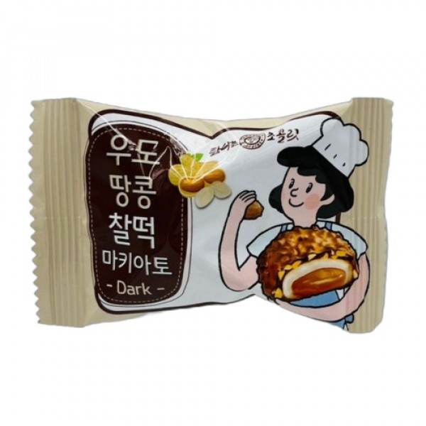 CJ프레시마켓,우도 땅콩 찰떡 마키아토 192g 12봉입 찰떡파이 사무실간식 제주먹거리