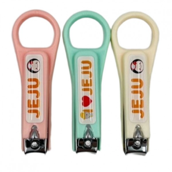 CJ프레시마켓,제주 에폭시 손톱깎이 3p 파스텔 7.5cm 네일케어 감성소품 제주도기념품