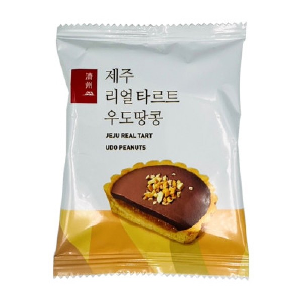 CJ프레시마켓,제주 리얼 타르트 우도땅콩 32g X 7개입 파이 간식 여행선물 제주도기념품
