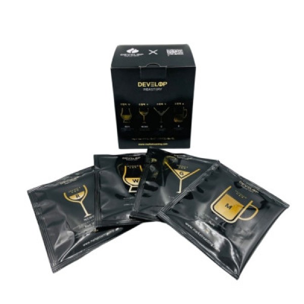 CJ프레시마켓,제주 디벨롭 로스터리 드립백 8종 10g x 12개입 스페셜티 원두커피 핸드드립 선물세트