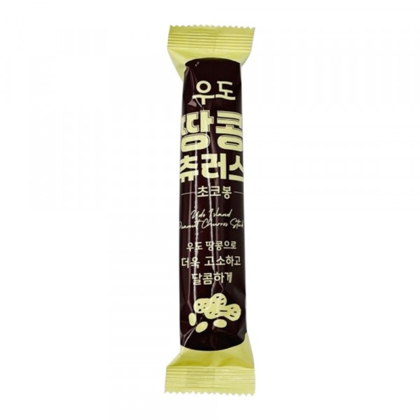CJ프레시마켓,우도 땅콩 츄러스 초코봉 84g(12gx7개입) 제주도 과자 기념품 먹거리
