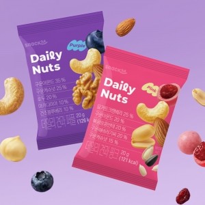 스낵24 데일리견과 2종(퍼플/핑크) 30개입